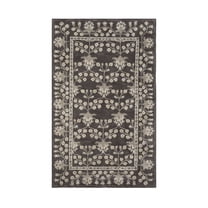Artcore William Morris Handmade Wool Rug – Charcoal – 3x5 Area Rug