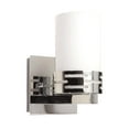 thumbnail image 1 of Artcraft AC6011 Seattle Wall Lantern 5in Chrome Metal & Glass 1-light, 1 of 1