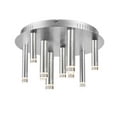 thumbnail image 1 of Artcraft AC7089SA Contemporary Modern LED Flush Mount from Galiano collection in Pewter, Nickel, Silver finish, 15.50 inches, 1 of 1