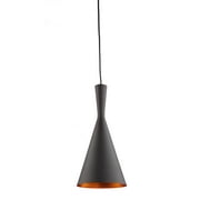 Artcraft JA800 Transitional One Light Pendant from Connecticut collection in Black finish, 7.00 inches