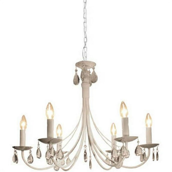 Artcraft Lighting AC1766WH 6 - Light Chandelier White