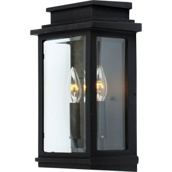 Artcraft Lighting AC8391BK Black Fremont 2 Light 7" Wide Outdoor Wall Lantern