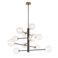 thumbnail image 1 of AC11768VB Artcraft Lighting Aurelia - 12 Light Chandelier-25.5 Inches Tall and 33.5 Inches Wide-Black/Brushed Brass Finish, 1 of 9