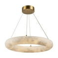 thumbnail image 1 of Artcraft Lighting Camila Collection 1Light 19" Chandelier Brushed Brass, 1 of 8