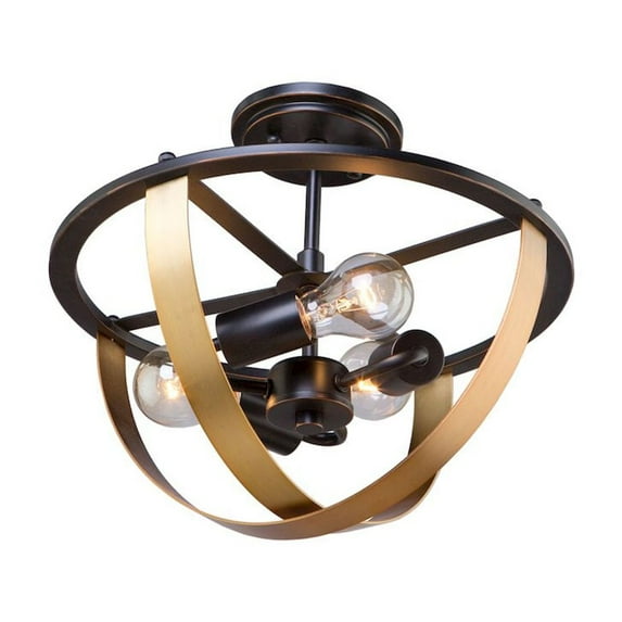 Artcraft Lighting - Capri-3 Light Semi-Flush Mount in Transitional Style-15