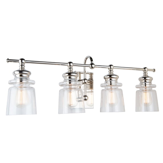 AC11594PN Artcraft Lighting Castara-4 Light Wall Mount-30 Inches Wide by 10.5 Inches High-Polished Nickel Finish