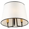 thumbnail image 1 of Artcraft Lighting Coco 3 Light SemiFlush Mount Black and Gold, 1 of 10