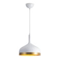 thumbnail image 1 of SC13350WH Artcraft Lighting Dash - 1 Light Pendant-11 Inches Tall and 12 Inches Wide-White/Gold Finish, 1 of 6