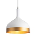 thumbnail image 1 of SC13351WH Artcraft Lighting Dash - 1 Light Pendant-8 Inches Tall and 8 Inches Wide-White/Gold Finish, 1 of 7