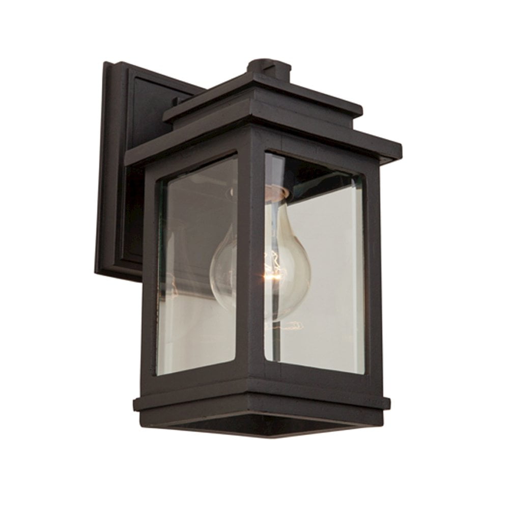 Oil Rubbed Bronze Outdoor Dimmable Sconce with Clear Glass