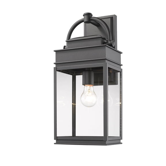 AC8230BK Artcraft Lighting Fulton-1 Light Outdoor Wall Mount in Traditional Style-7 Inches Wide by 19.5 Inches High-Black Finish