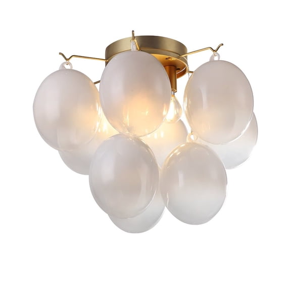 Artcraft Lighting Globo Collection 4Light SemiFlush Mount Brass