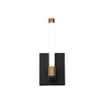 thumbnail image 1 of Artcraft Lighting Infiniti Collection 1Light Integrated LED Sconce, Matte Black & Brass, 1 of 4