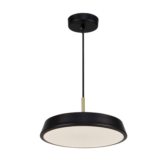 Artcraft Lighting Lexi Collection 1Light 12" Pendant Black