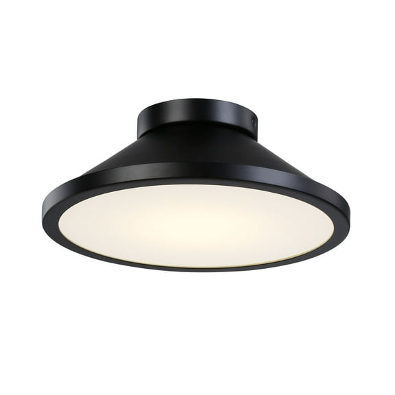 AC7021BK Artcraft Lighting Lucida - 16W 1 LED Flush Mount-4.5 Inches Tall and 12 Inches Wide-Black Finish