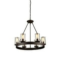 thumbnail image 1 of artcraft lighting menlo park 6-light chandelier, dark chocolate, 1 of 8