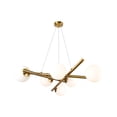 thumbnail image 1 of AC11976BR Artcraft Lighting Modena - 6 Light Chandelier-6 Inches Tall and 28 Inches Wide, 1 of 9
