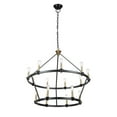 thumbnail image 1 of Artcraft Lighting Notting Hill Collection 15Light Chandelier Black and Brushed Brass, 1 of 9