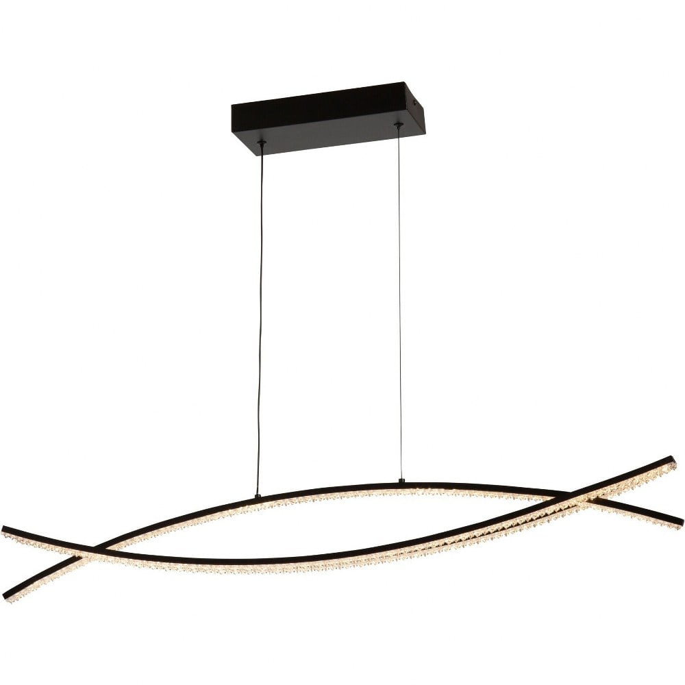 Nova Black Aluminum LED Indoor/Outdoor Pendant Light
