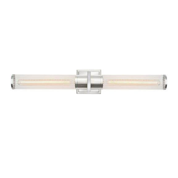 Artcraft Lighting Positano - 2-Light Bathroom Vanity Light - Clear Glass/Polished Nickel