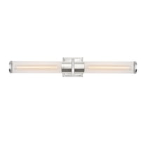 AC11773CN Artcraft Lighting Positano - 2 Light Bath Vanity-4.7 Inches Tall and 29 Inches Wide-Polished Nickel Finish-Clear Ribbed Glass Color