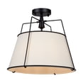 thumbnail image 1 of SC13362BK Artcraft Lighting Pullman - 3 Light Semi-Flush Mount-13.5 Inches Tall and 17 Inches Wide-Black Finish, 1 of 10
