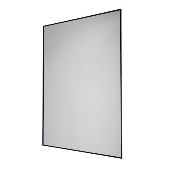 Artcraft Lighting Reflections Collection 24W LED Rectangular Wall Mirror Black