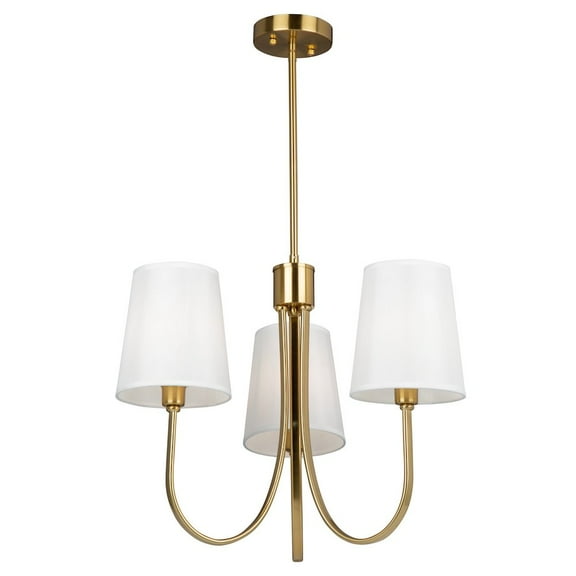 Artcraft Lighting Rhythm 3 Light Chandelier Brushed Gold