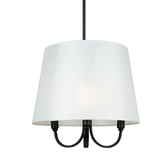 SC13330BK-Artcraft Lighting-Rhythm - 3 Light Pendant In Traditional Style-14.2 Inches Tall and 15.7 Inches Wide-Black Finish