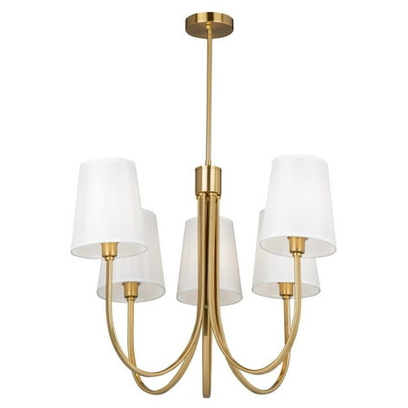Artcraft Lighting Rhythm 5 Light Chandelier Brushed Gold