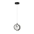 thumbnail image 1 of AC6730BK Artcraft Lighting Rose - 18W LED Pendant-8 Inches Tall and 6 Inches Wide, 1 of 6