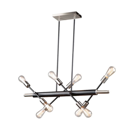 AC11254NB Artcraft Lighting Truro-8 Light Island-5.5 Inches Wide by 13 Inches High