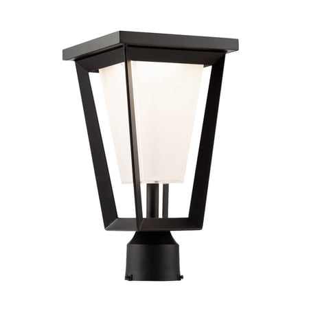 AC9183BK-Artcraft Lighting-Waterbury - 12W LED Outdoor Post Mount In Transitional Style-11 Inches Tall and 7.9 Inches Wide