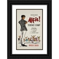 thumbnail image 1 of Artcraft Lithograph 13x18 Black Ornate Wood Framed Double Matted Museum Art Print Titled - Alfie (1964), 1 of 5