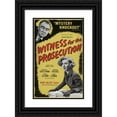 thumbnail image 1 of Artcraft Lithograph 13x18 Black Ornate Wood Framed Double Matted Museum Art Print Titled - Witness for the Prosecution (1964), 1 of 5