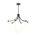 thumbnail image 1 of Artcraft Lighting Cascata Collection 3Light Chandelier Black and Brushed Brass, 1 of 5