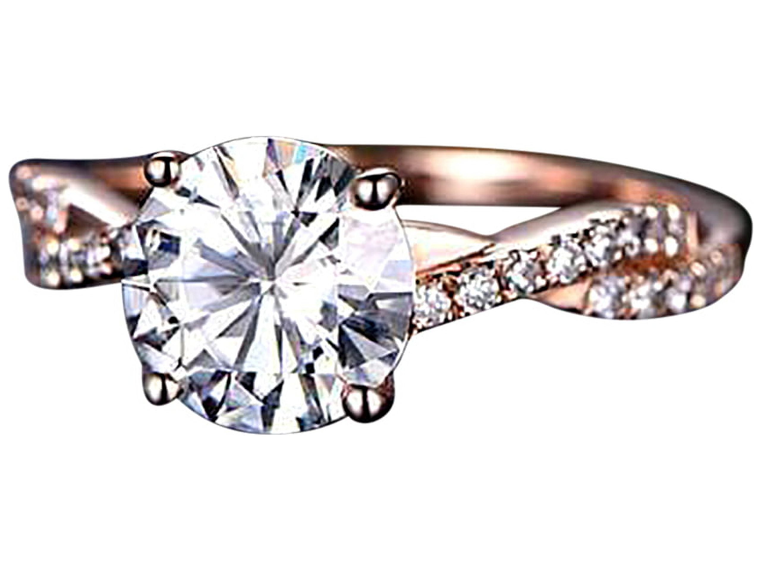 Artdeco 1.25 Carat Infinity Man made diamond moissanite and Man made ...
