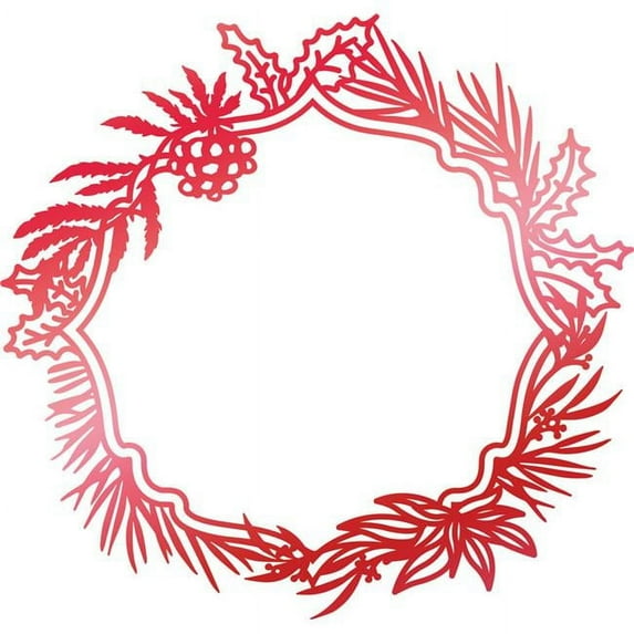 Artdeco Creations CO725533 Wild Wreath Frame 3.5 x 3.3 in. Every Day Xms Stamps