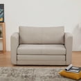 thumbnail image 1 of Artdeco Home - Afton Sleeper Loveseat Sofa BEIGE, 1 of 5
