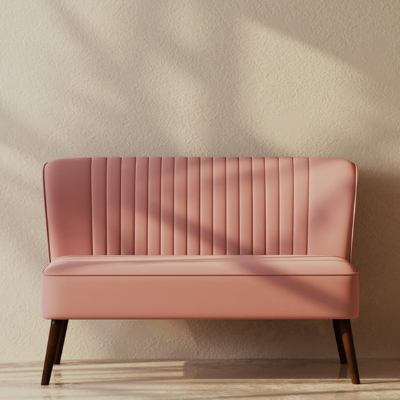Artdeco Home Hollywood Velvet Loveseat, Pink