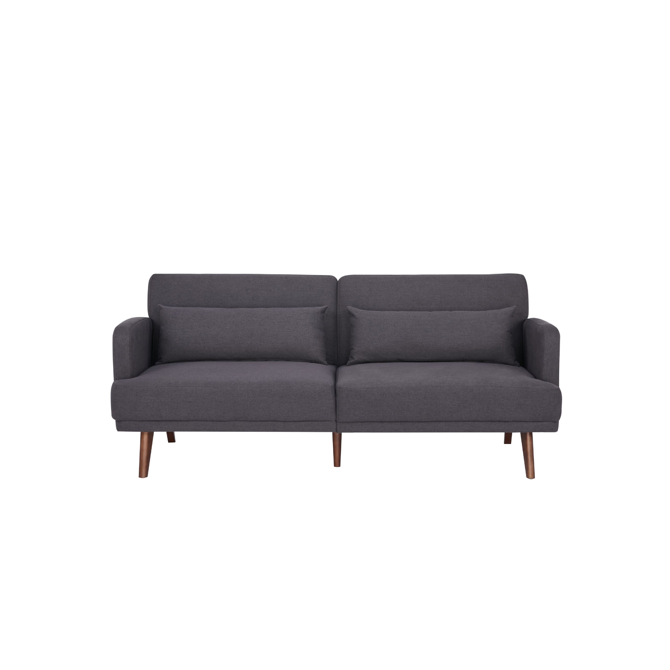 Tacoma Charcoal Twin Fabric Convertible Sleeper Sofa