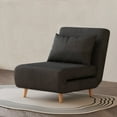 thumbnail image 1 of Artdeco Home Tustin Polyester Convertible Chair, Charcoal, 1 of 10