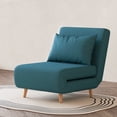 thumbnail image 1 of Artdeco Home Tustin Polyester Convertible Chair, Peacock Blue, 1 of 10