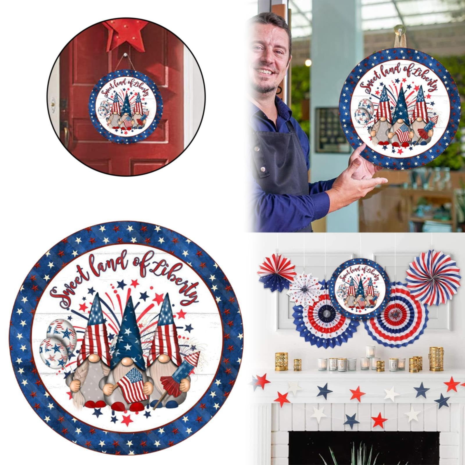 Artdorn 4th of July Door Hanging under $10 Welcome Sign At The Door On ...