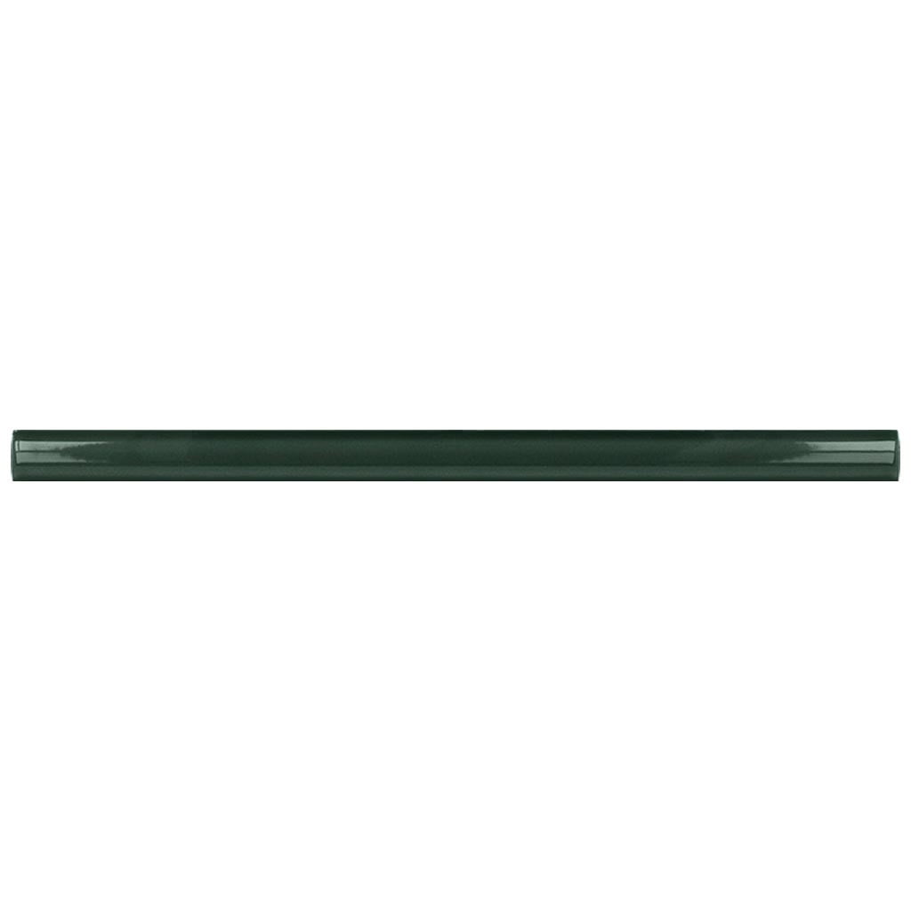 Arte Green Glossy Ceramic Pencil Tile Trims 8-Pack