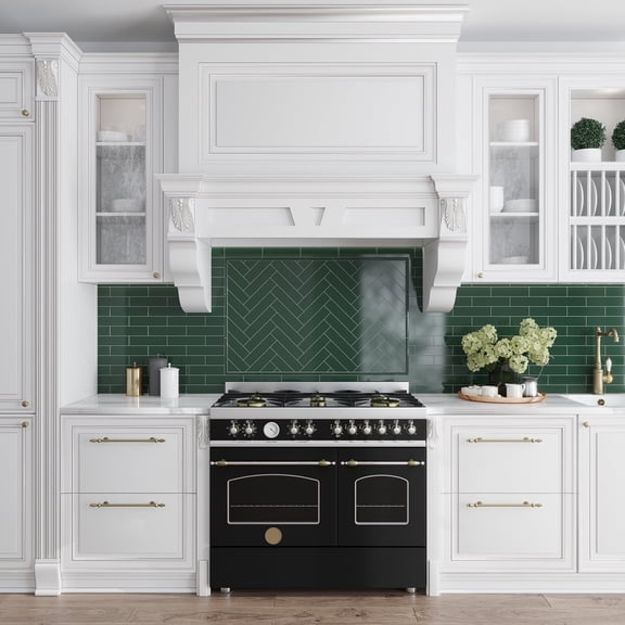 Arte 0.47 in. x 7.87 in. Matte Green Ceramic Pencil Tile Trims (0.3 sq. ft./case) (10-pack)