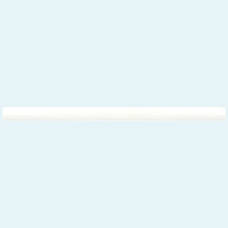 Arte 0.47 in. x 7.87 in. Matte White Ceramic Pencil Tile Trims (0.3 sq. ft./case) (10-pack)