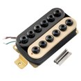 thumbnail image 1 of Artec HIVB Invader Style Uncovered Adjustable Hexagonal Poles Ceramic Humbucker Electric Guitar Neck Pickup 8.4K, Zebra, 1 of 5