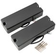 thumbnail image 1 of Artec MDC6 Ceramic Soapbar Style Bass Pickup Neck Bridge Pickups Set 16K for 6-String Bass, Black, 1 of 5