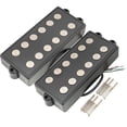 thumbnail image 1 of Artec MMC6 Ceramic Soapbar Style Bass Pickup Neck Bridge Pickups Set 14.6K for 6-String MusicMan Style Bass, Black, 1 of 5